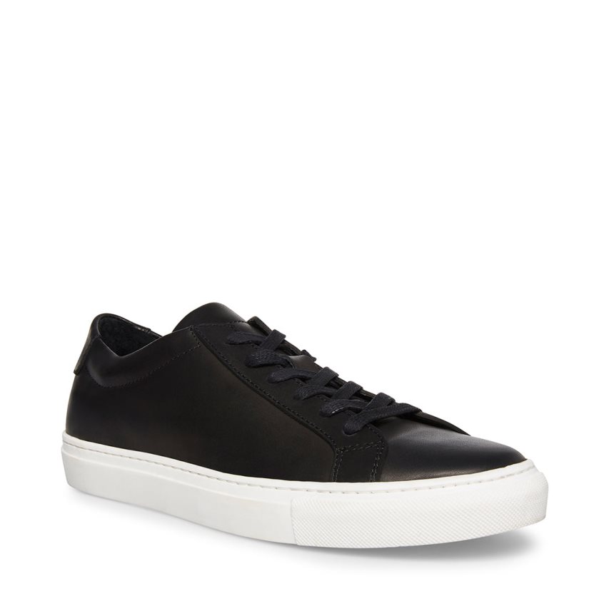 Black Steve Madden Bolo Men's Sneakers | PH 4930LCJ